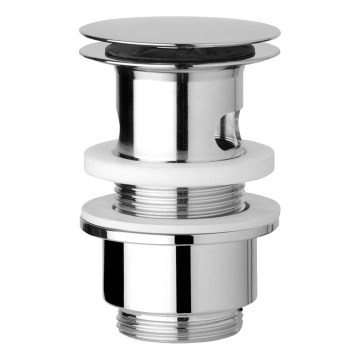 JIKA H3917100040001 - Wastafelafvoer CLICK-CLACK Ø 6,3 cm glanzend chroom