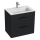 JIKA H4536021763521 - Badkamerkast met een kom CUBE 60,7x65 cm zwart