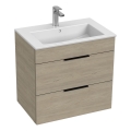 JIKA H4536021765141 - Badkamerkast met een kom CUBE 60,7x65 cm essehout