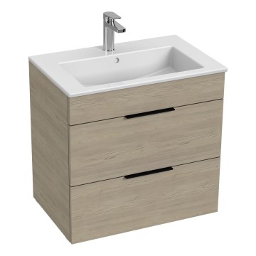 JIKA H4536021765141 - Badkamerkast met een kom CUBE 60,7x65 cm essehout