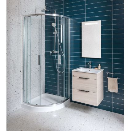 JIKA H4536021765141 - Badkamerkast met een kom CUBE 60,7x65 cm essehout