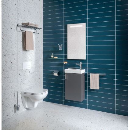 JIKA H45J5111753011 - Badkamerkast met een kom PETIT 58,5x38,6 cm grijs