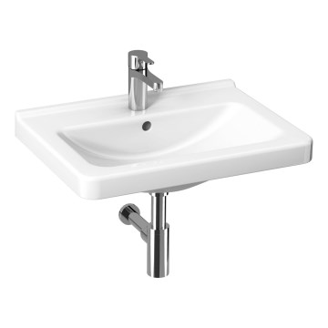 JIKA H8104230001041 - Hangend wastafel CUBITO 60x45 cm keramiek/wit