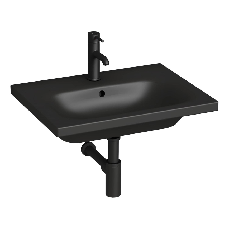 JIKA H8127137161041 - Wandgemonteerde wastafel MIO 60x45 cm keramiek/mat zwart