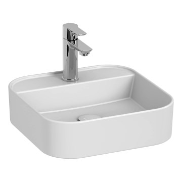 JIKA H8183610001111 - Opbouwwastafel ASTRA 40x40 cm keramiek/wit