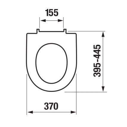 JIKA H8903850000631 - Wc-bril SoftClose LYRA duroplast/wit