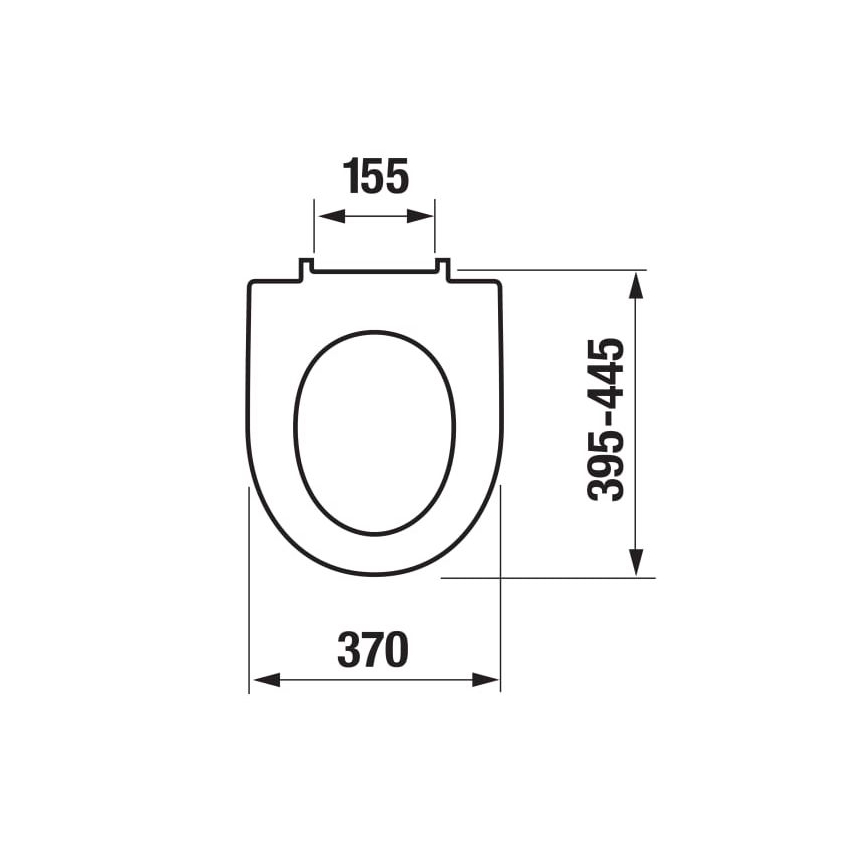 JIKA H8903850000631 - Wc-bril SoftClose LYRA duroplast/wit
