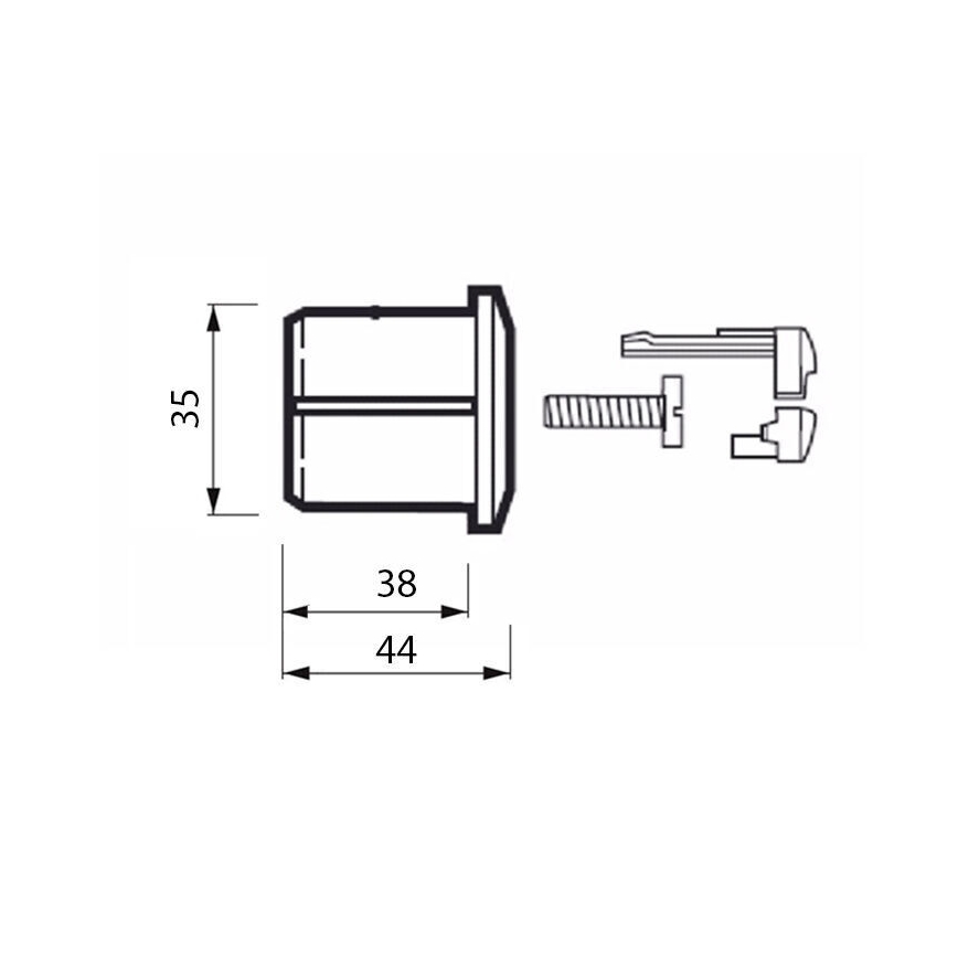 JIKA H8913630000001 - Spoelknop DUAL LYRA/DEEP, hoogglans chroom