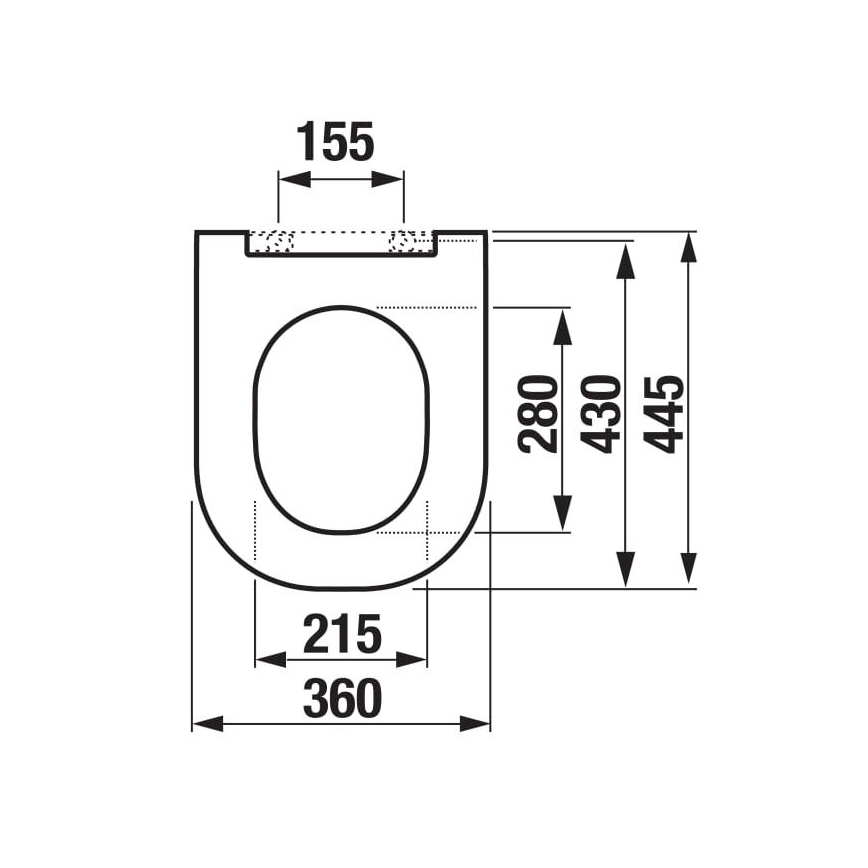 JIKA H8917150000631 - Wc-bril MIO duroplast/wit