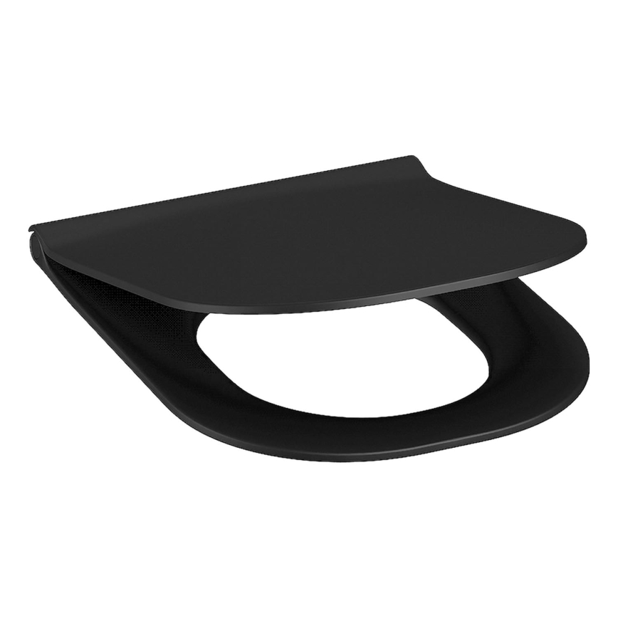 JIKA H8917167160631 - Toiletzitting SoftClose MIO duroplast/mat zwart