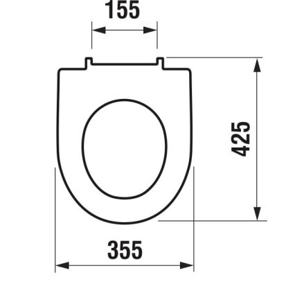 JIKA H8933843000631 - Toiletbril LYRA duroplast/wit