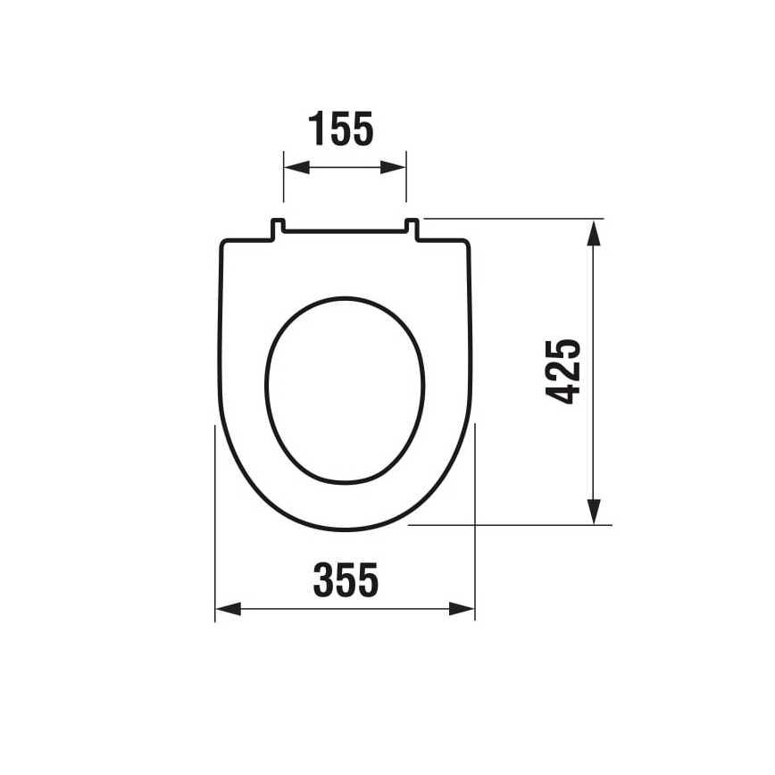JIKA H8933843000631 - Toiletbril LYRA duroplast/wit