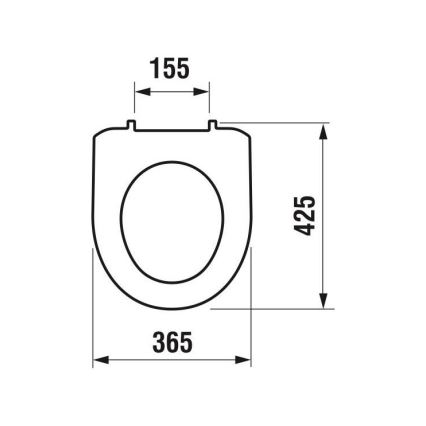 JIKA H8933870000001 - Wc-bril LYRA thermoplastisch/wit