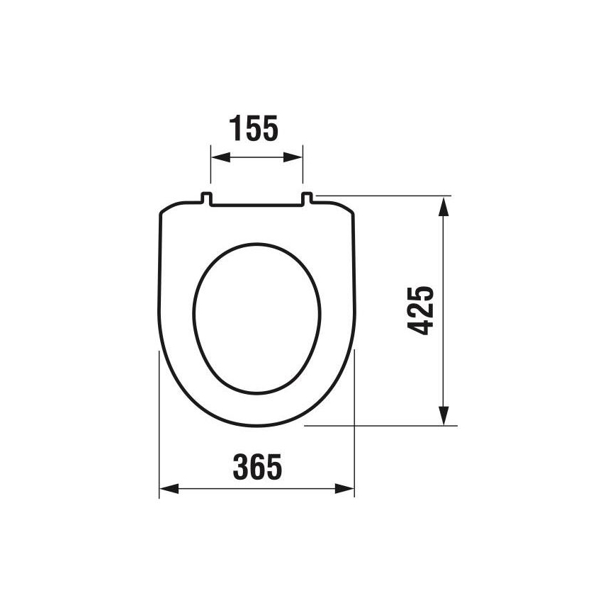 JIKA H8933870000001 - Wc-bril LYRA thermoplastisch/wit