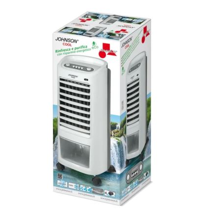 JOHNSON - Draagbare luchtkoeler COOL 65W/230V wit/grijs