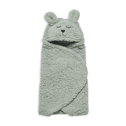 Jollein - Inbakerdeken fleece Bunny 100x105 cm Ash Green