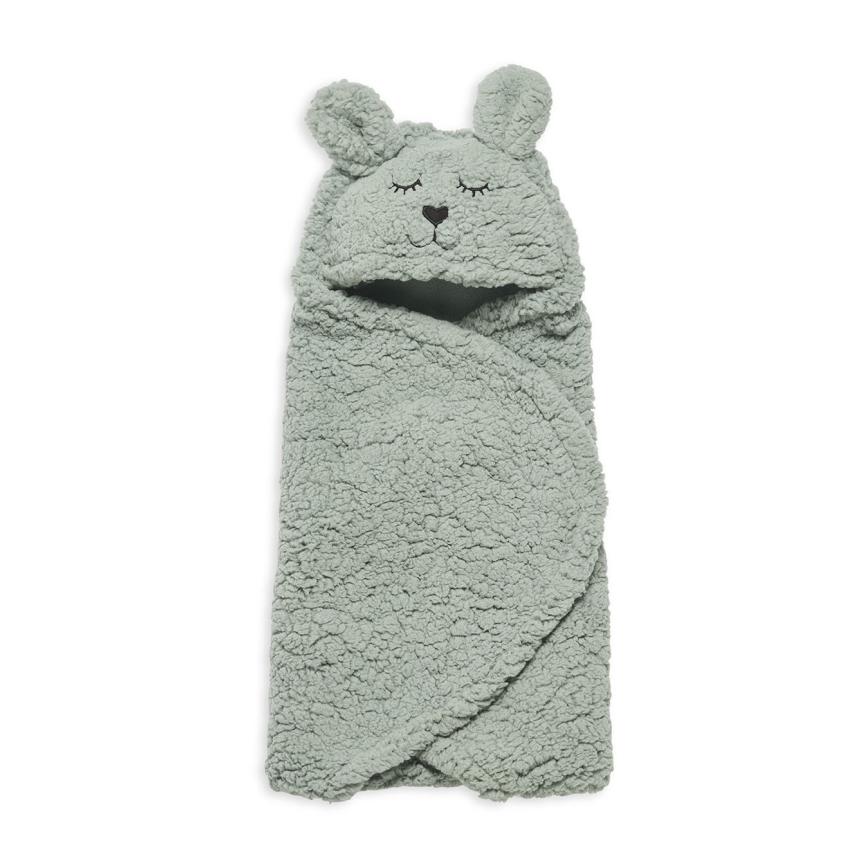 Jollein - Inbakerdeken fleece Bunny 100x105 cm Ash Green