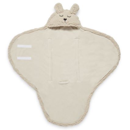 Jollein - Inbakerdeken fleece Bunny 100x105 cm Nougat