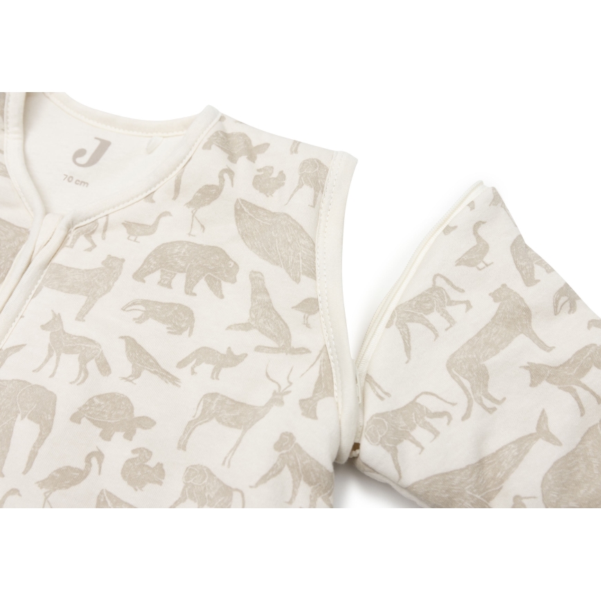 Jollein - Slaapzak 2in1 3-9 maanden 3 TOG Animals Nougat