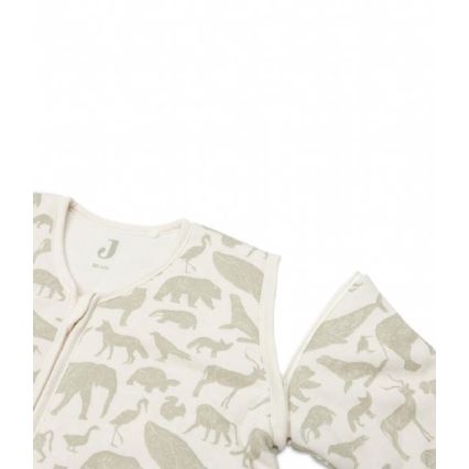 Jollein - Slaapzak 2in1 6-18 maanden 3 TOG Animals Olive Green