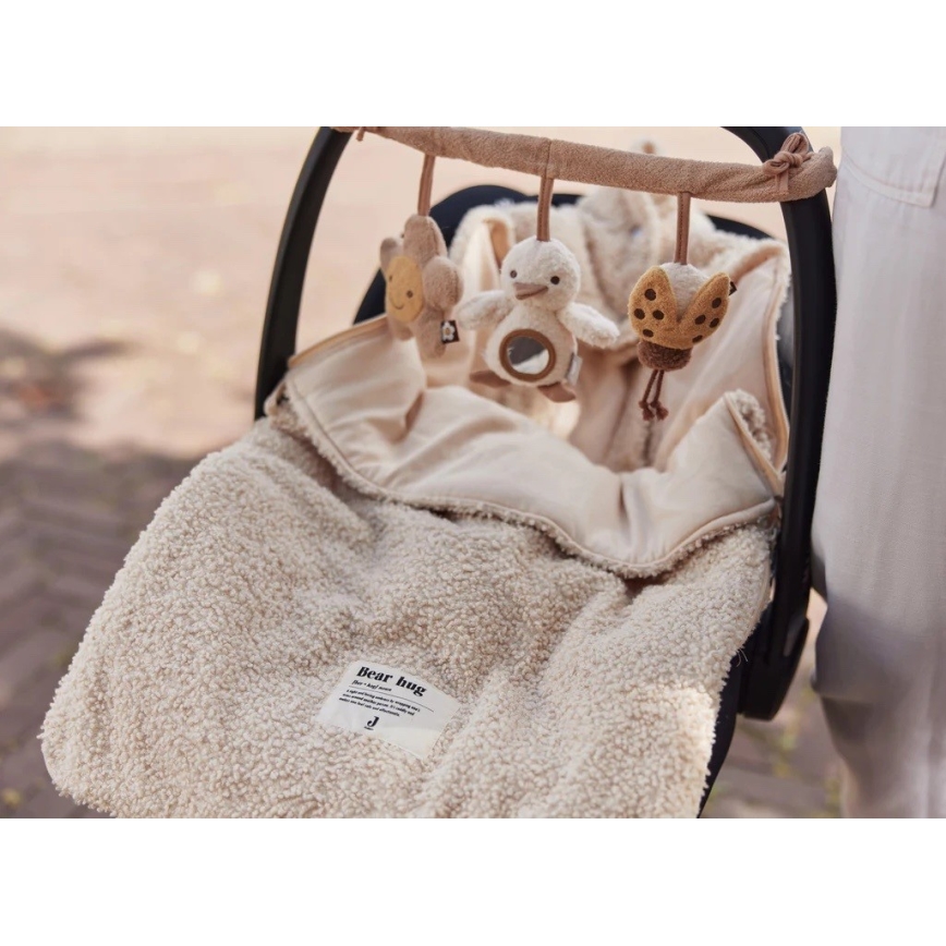 Jollein - Zak voor autostoeltje BOUCLE 42x82 cm Boucle Naturel