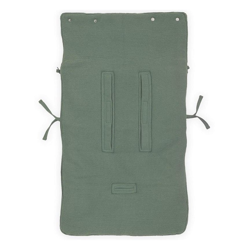 Jollein - Zak voor autostoeltje fleece BASIC KNIT 42x82 cm Ash Green