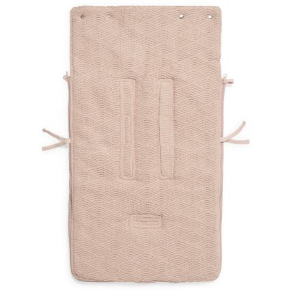 Jollein - Zak voor autostoeltje fleece RIVER KNIT 42x82 cm Pale Pink