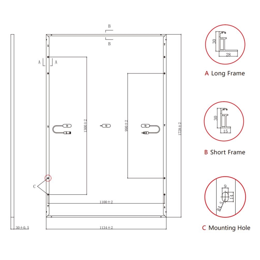Fotovoltaïsch zonnepaneel Jolywood Ntype 415Wp IP68 bifaciaal - pallet van 36 stuks