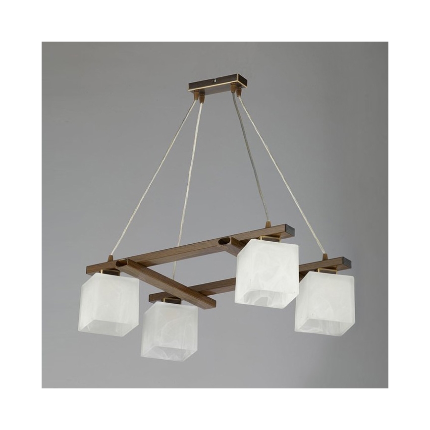 Jupiter 1093 - PO4 - Hanglamp met vaste pendel POLA 4xE27/60W/230V