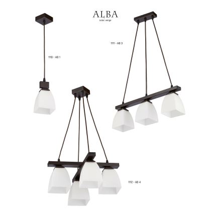 Jupiter 1112 - AB4 - Hanglamp ALBA 4xE27/60W/230V