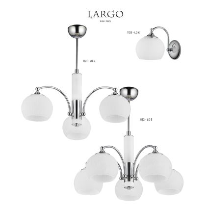 Jupiter 1132 - LO5 - Hanglamp LARGO 5xE27/60W/230V