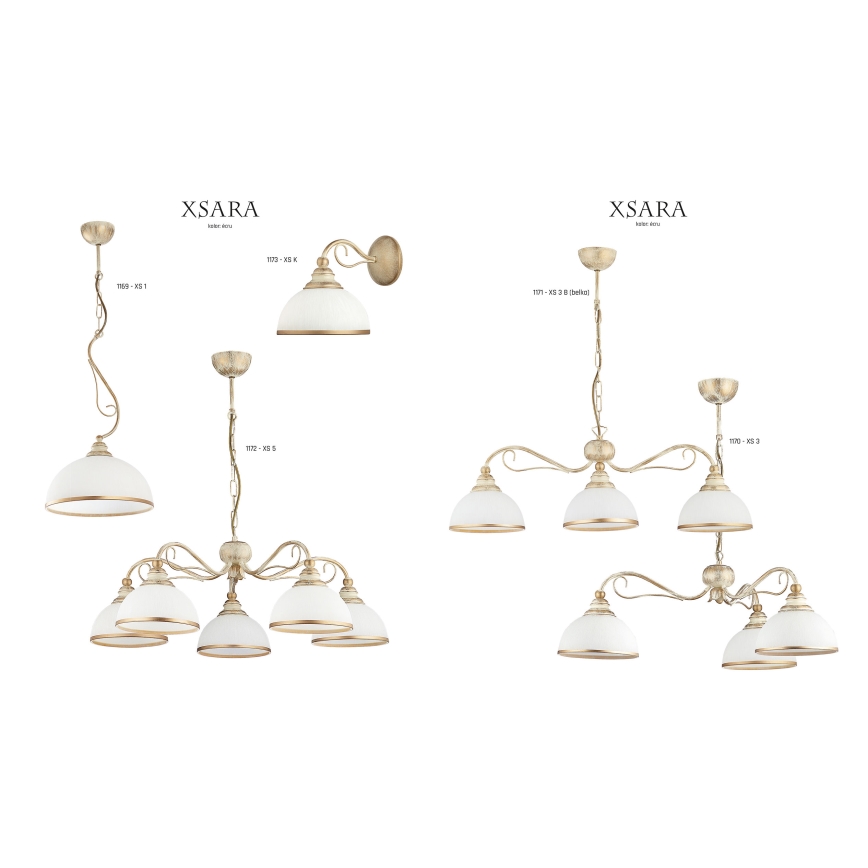 Jupiter 1171 - Hanglamp XSARA 3xE27/60W/230V