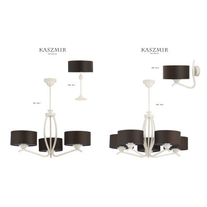 Jupiter 1192 - Hanglamp KASZMIR 5xE27/60W/230V