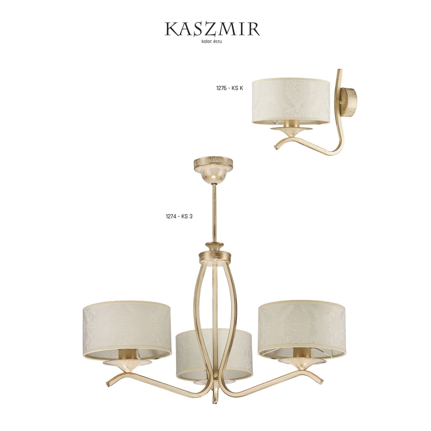 JUPITER 1274-KS3E - Hanglamp KASZMIR 3xE27/60W