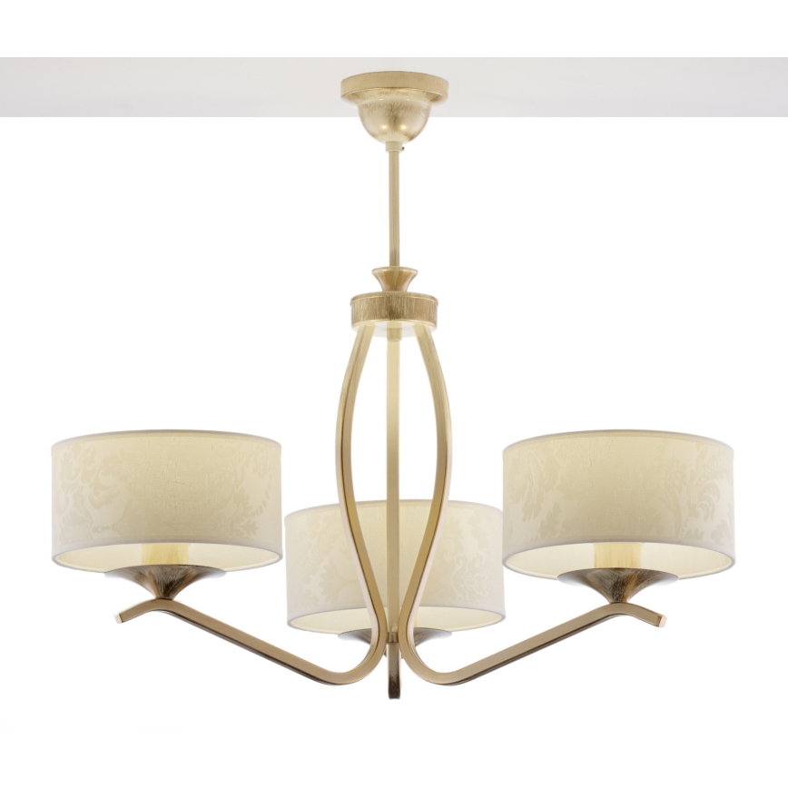 JUPITER 1274-KS3E - Hanglamp KASZMIR op stang 3xE27/60W