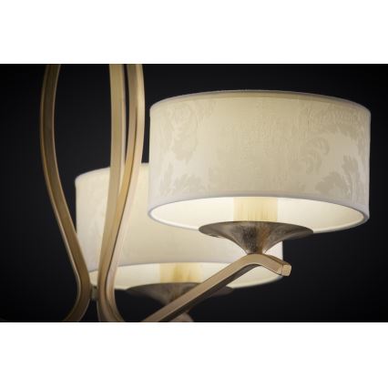JUPITER 1274-KS3E - Hanglamp KASZMIR op stang 3xE27/60W