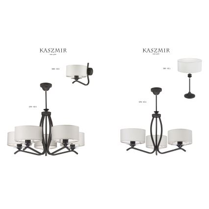 JUPITER 1278-KS3G - Hanglamp KASZMIR 3xE27/60W