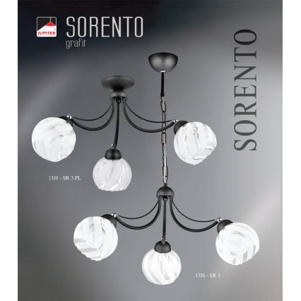 JUPITER 1316-SR3 - Hanglamp SORENTO 3xE27/60W