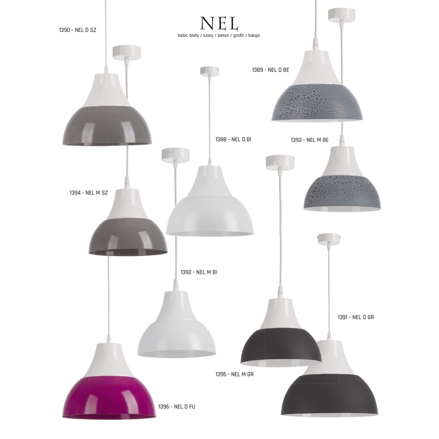 Jupiter 1393 - Hanglamp NEL NE M BE 1xE27/60W/230V