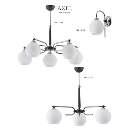 Jupiter 1401 - AX 3 G - Hanglamp met vaste pendel AXEL 3xE27/60W/230V