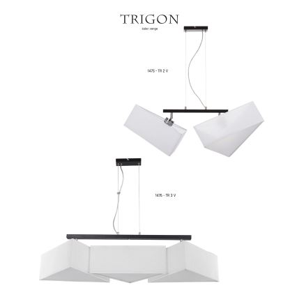 Jupiter 1476 - Hanglamp TRIGON 3xE27/60W/230V
