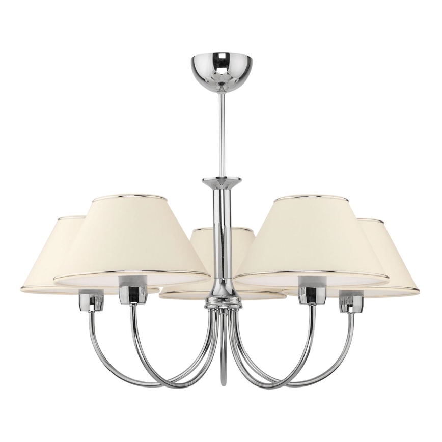 Jupiter 1580 - BG 5 CH - Hanglamp met vaste pendel BEGAMO 5xE27/60W