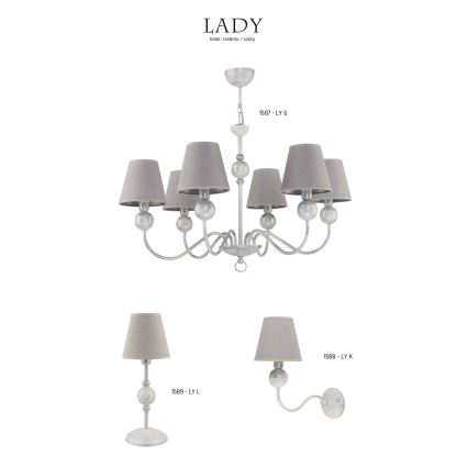 Jupiter 1588 - LY K BI - Wandlamp LADY E14/40W