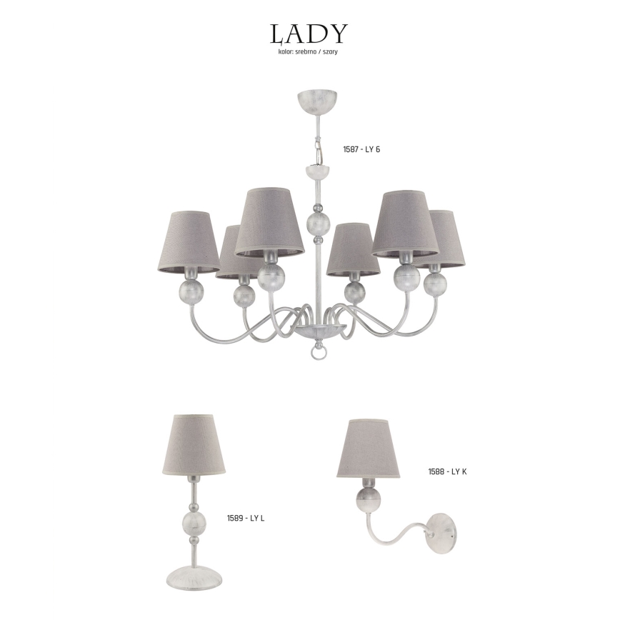 Jupiter 1589 - LY L BI - Tafellamp LADY E14/40W