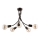 Jupiter 1638 - Hanglamp met vaste pendel LUCE 5xE27/60W/230V titanium