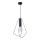 Jupiter 1644 - Hanglamp aan koord KAIR 1xE27/60W/230V zwart/grafiet