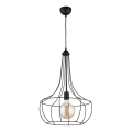 Jupiter 1653 - Hanglamp aan koord FOX 1xE27/60W/230V zwart