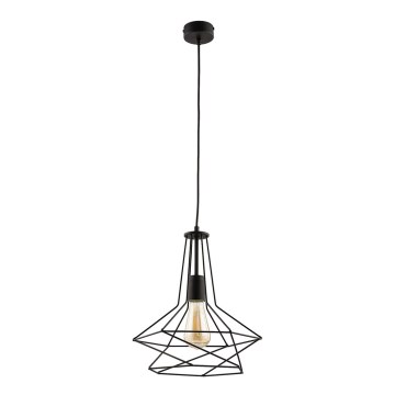 Jupiter 1658 - Hanglamp aan koord ORO 1xE27/60W/230V zwart