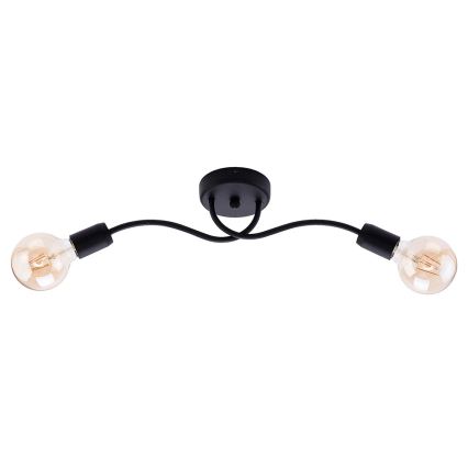 Jupiter 1672 - Wandlamp LUCE 2xE27/60W/230V zwart