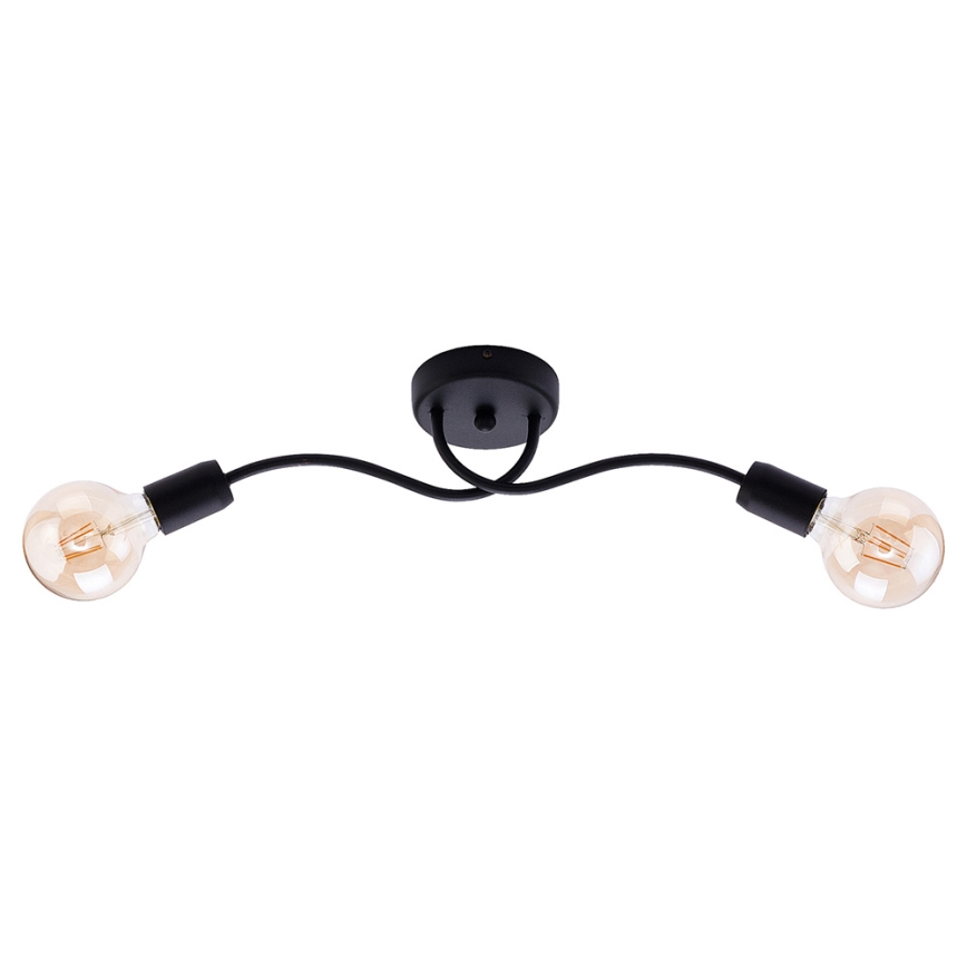Jupiter 1672 - Wandlamp LUCE 2xE27/60W/230V zwart